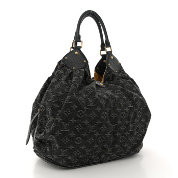 LOUIS VUITTON Denim Mahina XL Black