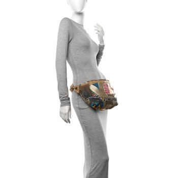 CHANEL Graffiti Printed Canvas Street Spirit Waist Belt Bag Multicolor