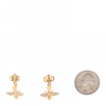 【Dior】CD BEE EARRINGS ピアス CHRISTIAN DIOR Crystal CD Bee Earrings Gold 949903
