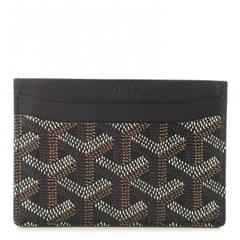 GOYARD Goyardine Saint Sulpice Card Holder Black