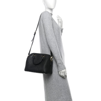 LOUIS VUITTON Empreinte Monogram Giant Speedy Bandouliere 25 Black
