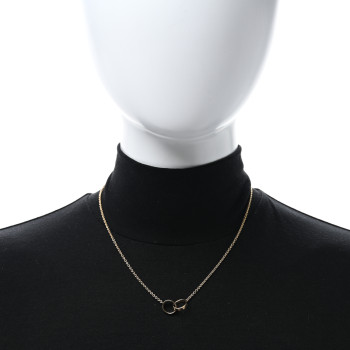 CARTIER 18K Yellow Gold Interlocking LOVE Necklace