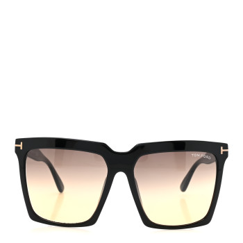 TOM FORD Acetate Sabrina Square Sunglasses TF764 Black