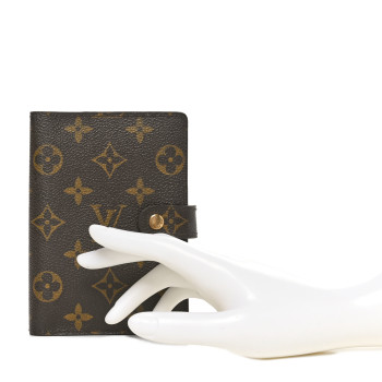 LOUIS VUITTON Monogram Small Ring Agenda Cover