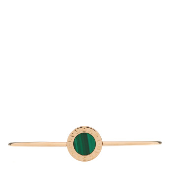 BULGARI 18K Rose Gold Malachite BVLGARI BVLGARI Bangle Bracelet S