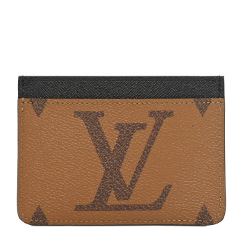 LOUIS VUITTON Reverse Monogram Side Up Card Holder