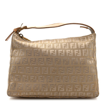 FENDI Zucchino Mini Pochette Beige Naturale