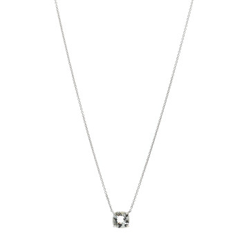 TIFFANY Sterling Silver Prasiolite Sparklers Pendant Necklace