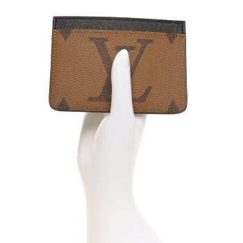 LOUIS VUITTON Reverse Monogram Side Up Card Holder