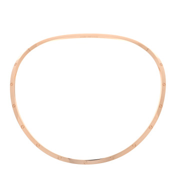 CARTIER 18K Pink Gold Love Torque Necklace