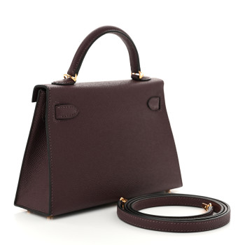 HERMES Epsom Mini Kelly Sellier 20 Rouge Sellier