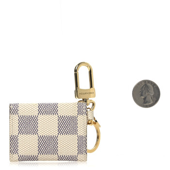 LOUIS VUITTON Damier Azur Kirigami Pouch Bag Charm Key Holder