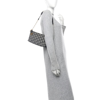 CHRISTIAN DIOR Oblique DiorStar Hobo Bag Blue