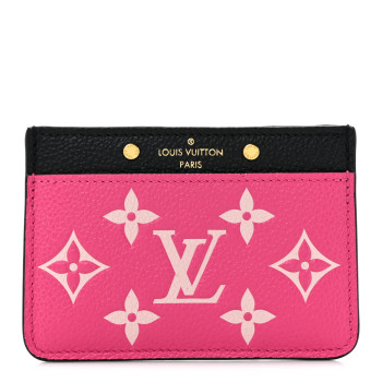 LOUIS VUITTON Empreinte Spring In The City Card Holder Black White Pink