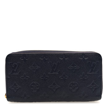 LOUIS VUITTON Empreinte Zippy Wallet Marine Rouge