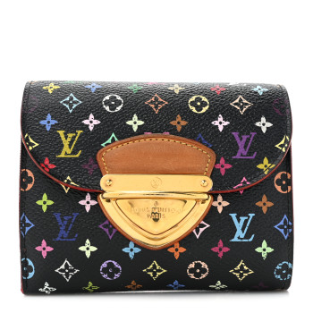 LOUIS VUITTON Monogram Multicolor Joey Wallet Black Grenade