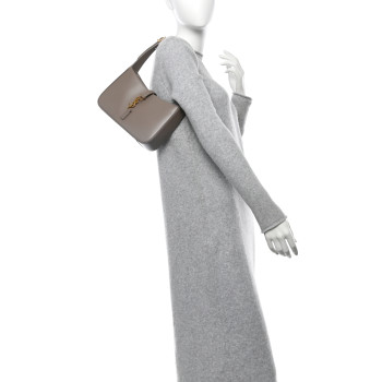 SAINT LAURENT Smooth Calfskin Le 5 A 7 Hobo Greyish Brown