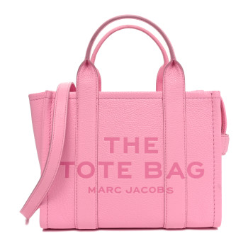 MARC JACOBS Grained Calfskin Small The Tote Bag Candy Pink
