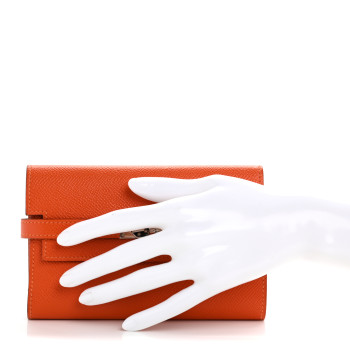 HERMES Epsom Medium Kelly Wallet Feu