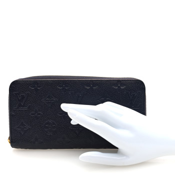 LOUIS VUITTON Empreinte Zippy Wallet Marine Rouge
