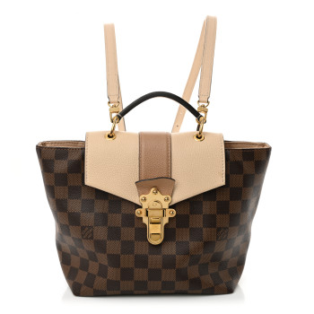 LOUIS VUITTON Damier Ebene Clapton Backpack Creme