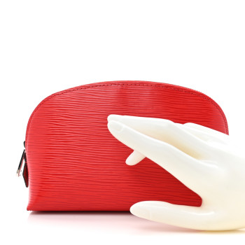 LOUIS VUITTON Epi Cosmetic Pouch Coquelicot