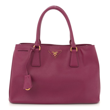 PRADA Saffiano Lux Medium Tote Ibisco
