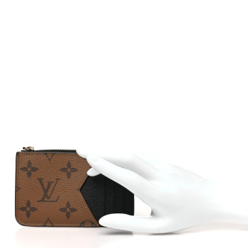 LOUIS VUITTON Reverse Monogram Zipped Romy Card Holder