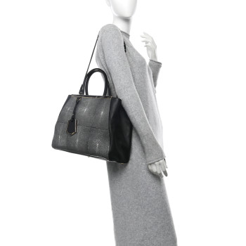 FENDI Stingray Regular 2Jours Tote Black