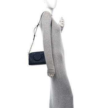 LOUIS VUITTON Empreinte Monogram Giant Speedy Bandouliere 20 Navy