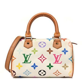 LOUIS VUITTON Monogram Multicolor Mini Sac HL Speedy White