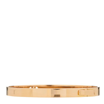 HERMES 18K Rose Gold Diamond PM H D'Ancre Bracelet ST