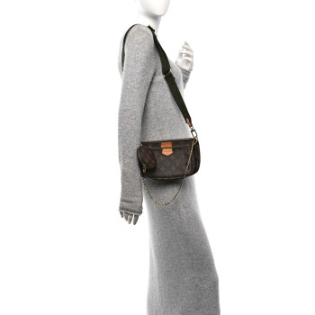 LOUIS VUITTON Monogram Multi Pochette Accessories Kaki