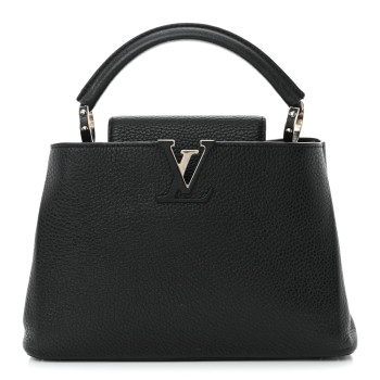 LOUIS VUITTON Taurillon Capucines BB Black