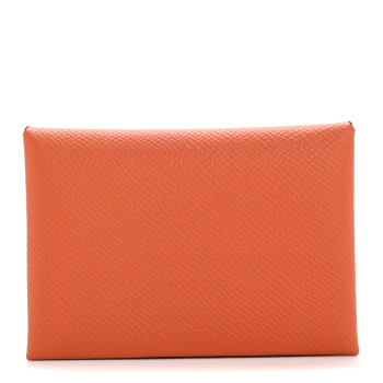HERMES Epsom Calvi Duo Card Case Terre Battue