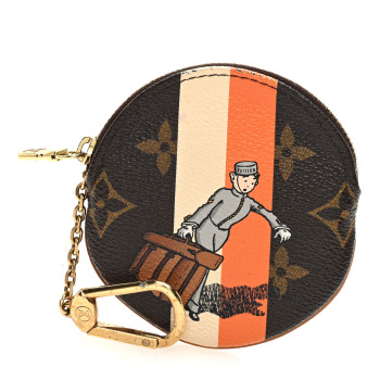 LOUIS VUITTON Monogram Groom Round Coin Purse