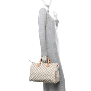 LOUIS VUITTON Damier Azur Speedy 35