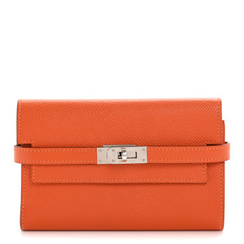 HERMES Epsom Medium Kelly Wallet Feu