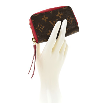 LOUIS VUITTON Monogram Zippy Multicartes Fuchsia