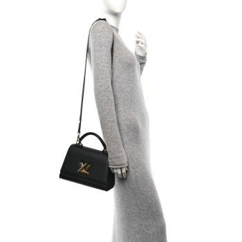 LOUIS VUITTON Taurillon Twist One Handle PM Black