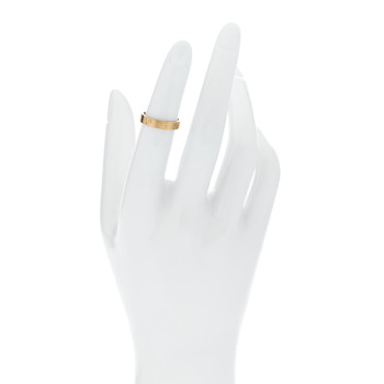 CARTIER 18K Yellow Gold 3.5mm Brushed Finish LOVE Wedding Band Ring 48 4.5