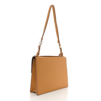 SALVATORE FERRAGAMO Calfskin Gancio Lock Marisol Top Handle Satchel Olivello