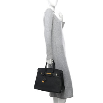 HERMES Togo Birkin 35 Black