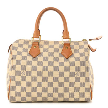 LOUIS VUITTON Damier Azur Speedy 25