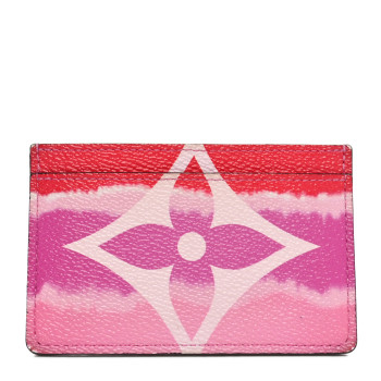 LOUIS VUITTON Monogram Escale Card Holder Rouge