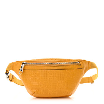 GUCCI Calfskin GG Tennis Embossed Belt Bag Crop