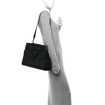 LOUIS VUITTON Soft Calfskin Lockme Tote MM Black