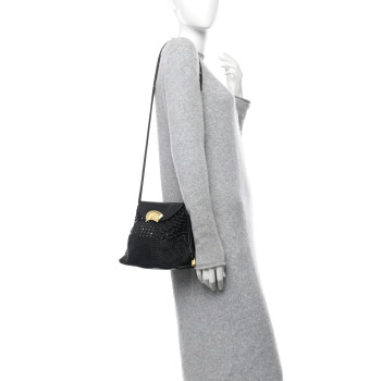 3.1 PHILLIP LIM Verona Calfskin Macrame Petite Soft ID Shoulder Bag Black