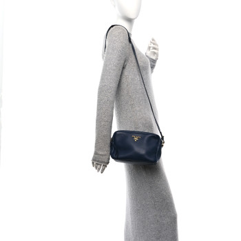 PRADA Vitello Phenix Camera Bag Baltico