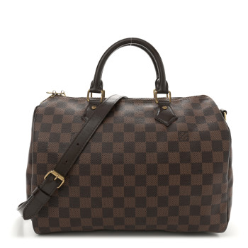 LOUIS VUITTON Damier Ebene Speedy Bandouliere 30